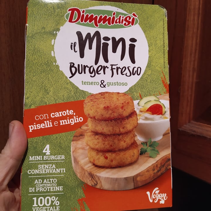 photo of Dimmidisi Mini Burger Carote, Pisello E Miglio shared by @alemdv on  15 Oct 2021 - review
