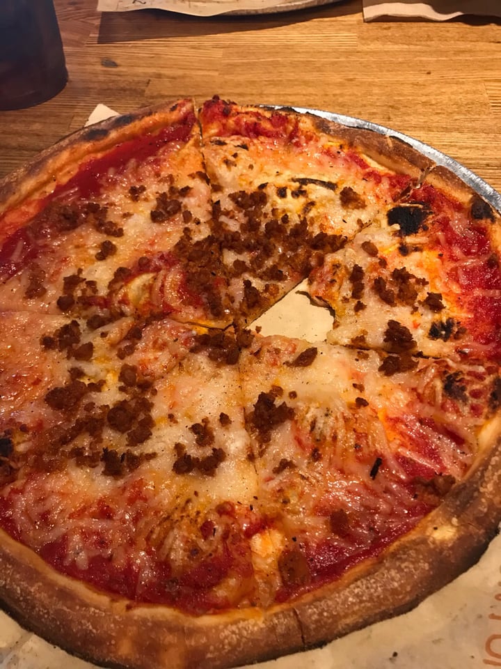 review photo of Blaze Pizza Vegan chorizo pizza shared by @moralvegan on 08 Jun 2019 - review