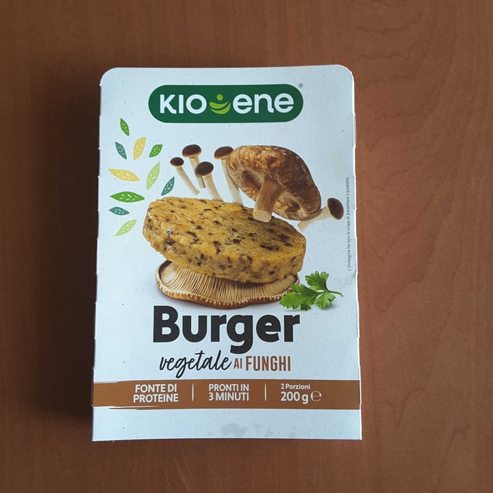 photo of Kioene Burger vegetale ai funghi shared by @barbarina on  14 Apr 2022 - review