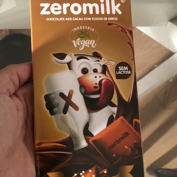 review photo of Zeromilk Chocolate 40% Cacau com Flocos de Arroz shared by @kareneduardas on 23 Feb 2022 - review