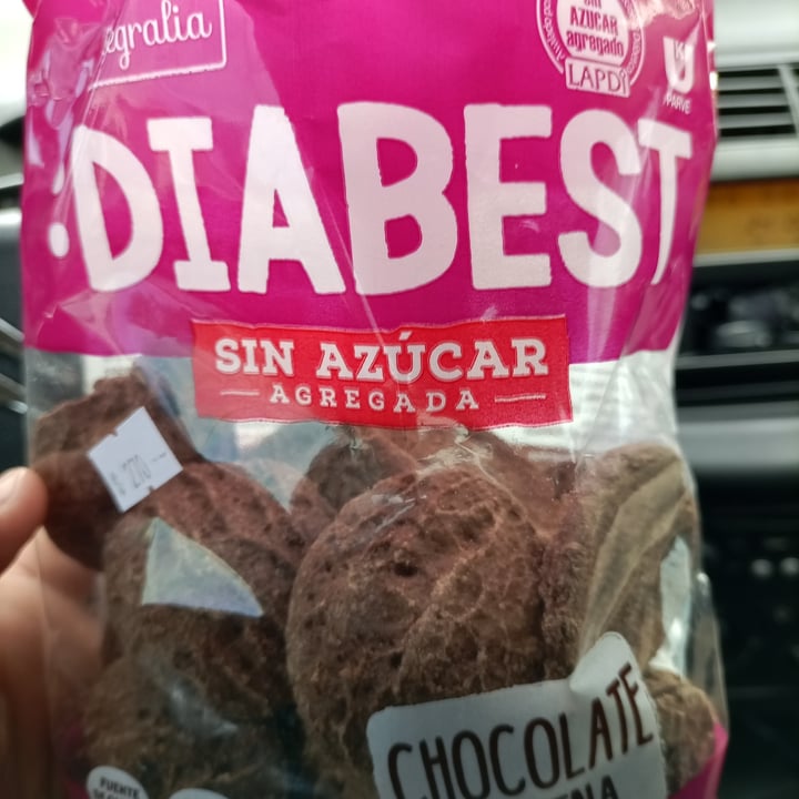 review photo of Diabest Galletas sin azúcar sabor chocolate y avena shared by @nicodeluca on 16 Sep 2022 - review