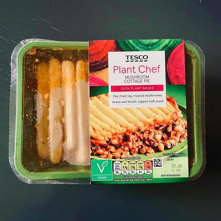 photo of Tesco Mushroom Cottage Pie shared by @todd on  08 Jan 2021 - review
