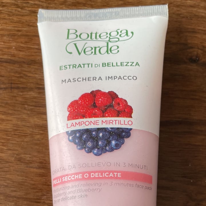 review photo of Bottega Verde Maschera Impacco Lampone e Mirtillo - Pelli Secche o Delicate shared by @alenebula on 30 Jun 2022 - review