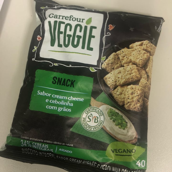 photo of Carrefour Veggie Snack Sabor Oliva shared by @grazianesilva on  04 Sep 2022 - review