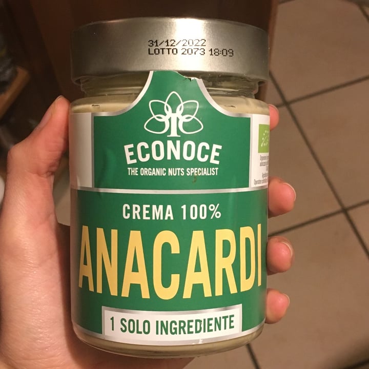 photo of Econoce The Organic Nuts Specialist Crema 100% anacardi shared by @annaraf93 on  13 Apr 2022 - review