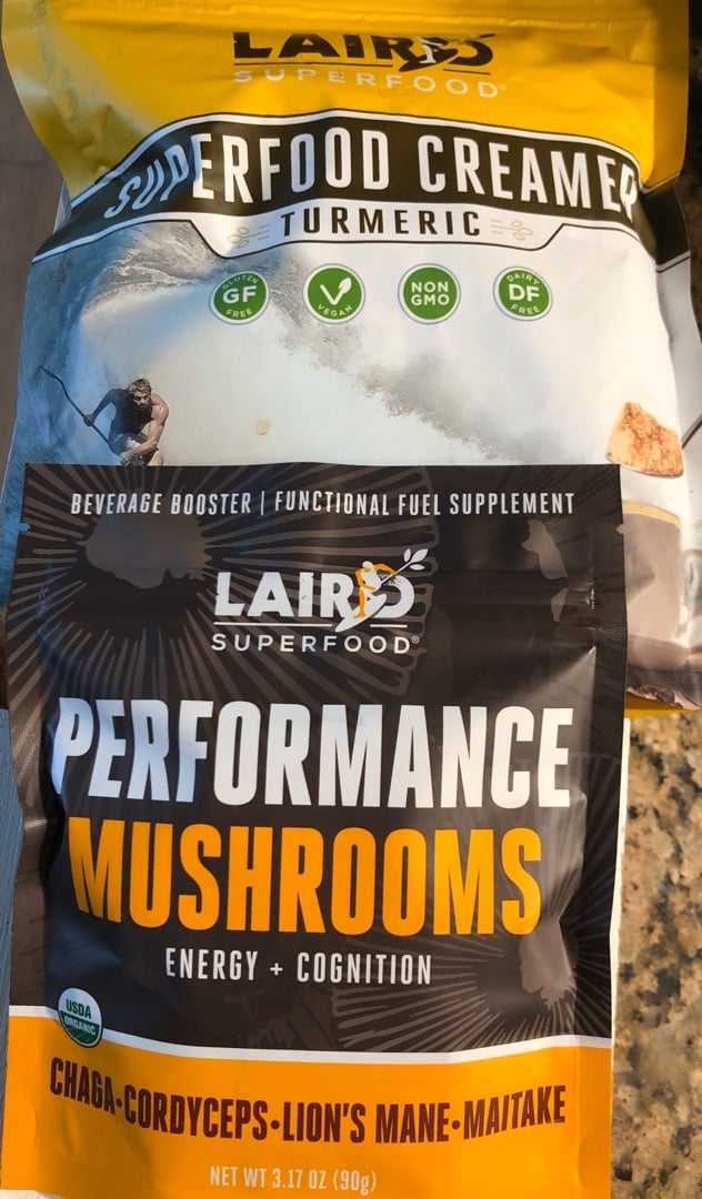 photo of Laird Superfood Turmeric Creamer And Performance Mushrooms shared by @tbright17 on  13 Apr 2020 - review