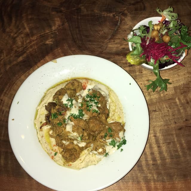 Photo of the dish “Shawarma Hummus Plate”