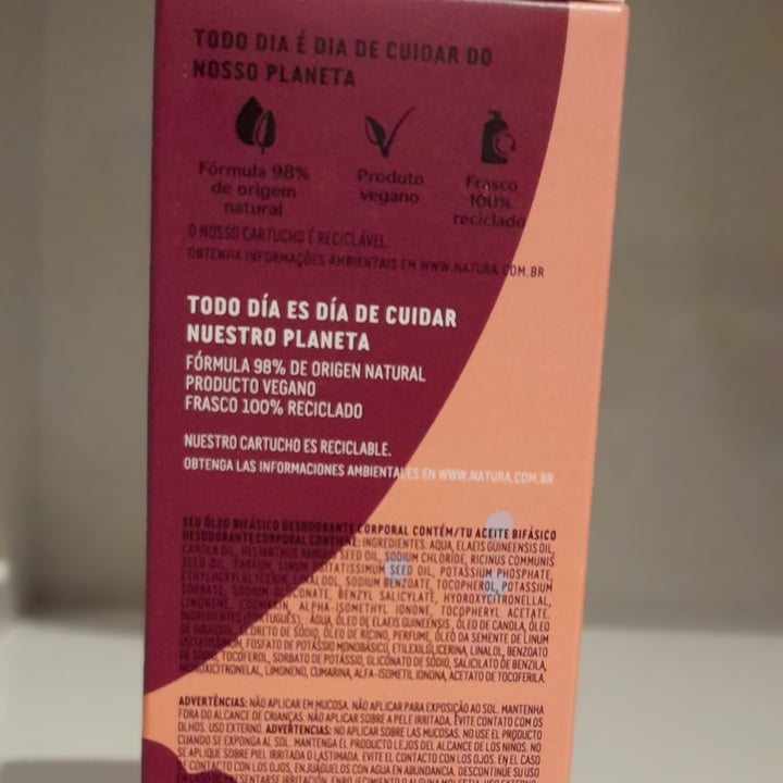 review photo of Natura Hidratante corporal ameixa e flor de baunilha shared by @pricosta on 10 Aug 2022 - review