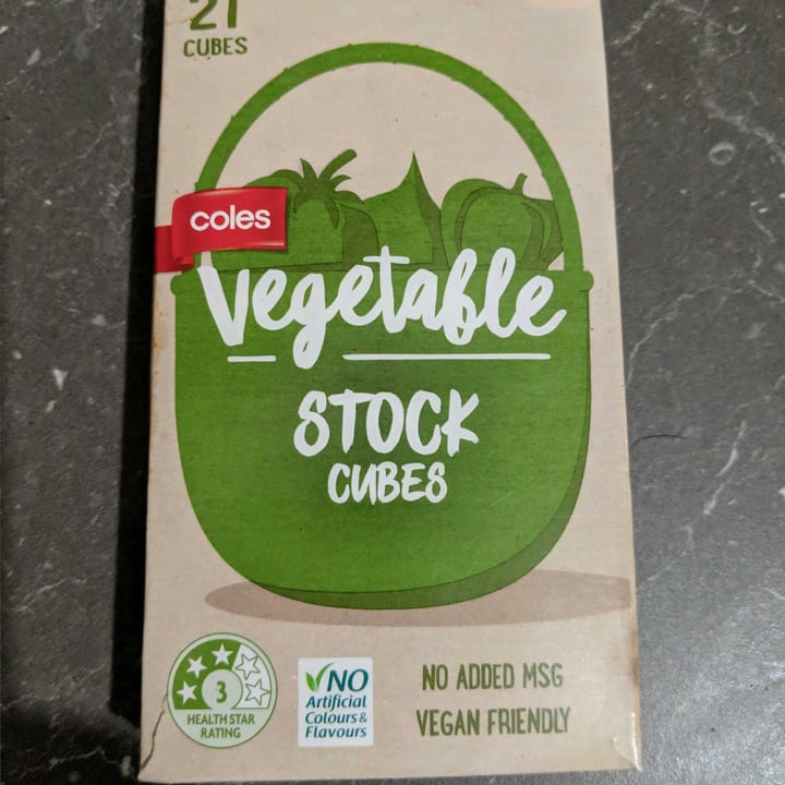 photo of Coles Vegetable Stock Cubes shared by @kalger on  26 May 2020 - review