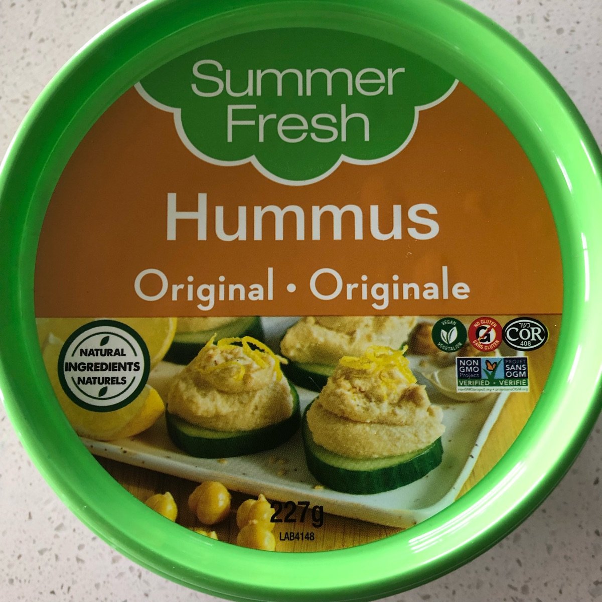 Humous Fresh Original Hummus from Summer Fresh - Vegan Product Reviews & Ratings ...
