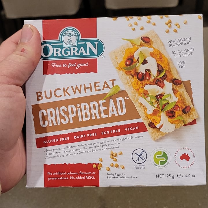photo of Orgran Buckwheat CRISPiBREAD shared by @lisellef on  21 Oct 2022 - review