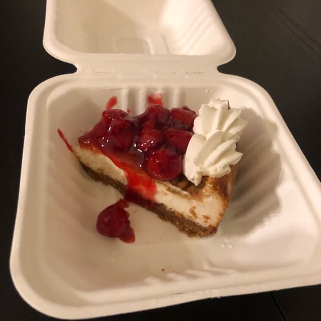 Foto del plato “Vegan cheese cake”