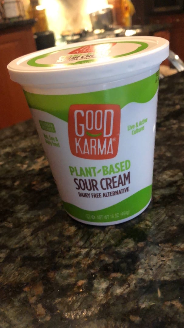 photo of Good Karma Plant Based Sour Cream shared by @lizprendergast11 on  06 Apr 2020 - review