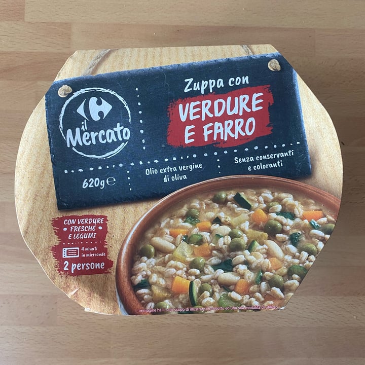 photo of Il mercato carrefour Zuppa con verdure e farro shared by @sarafri on  12 Nov 2022 - review