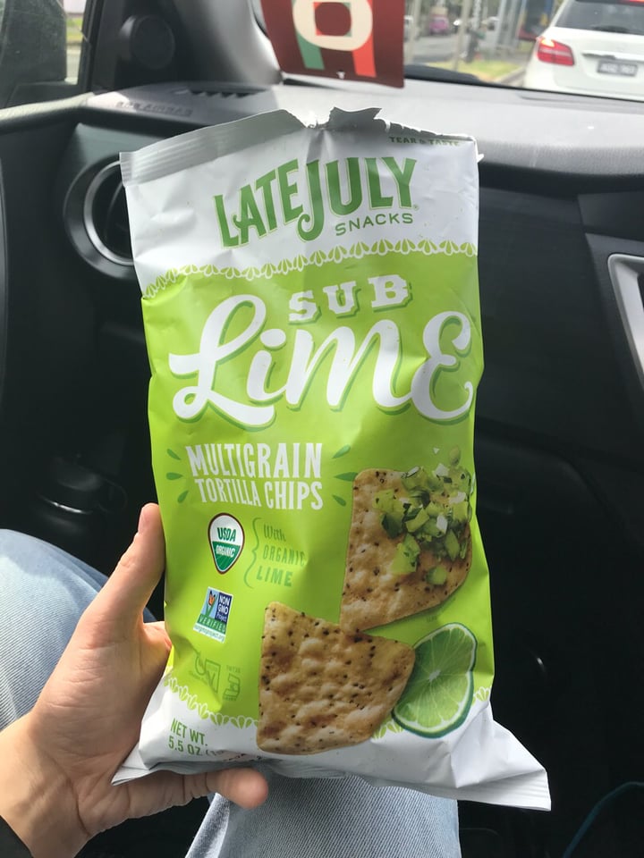 photo of Late July Snacks Sub Lime Torilla Chips shared by @tenayagray on  10 Nov 2019 - review