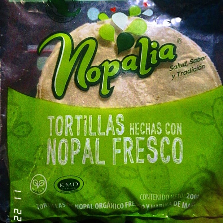 review photo of Nopalia Tortillas Hechas Con Nopal Fresco shared by @haztevegan on 22 Nov 2022 - review