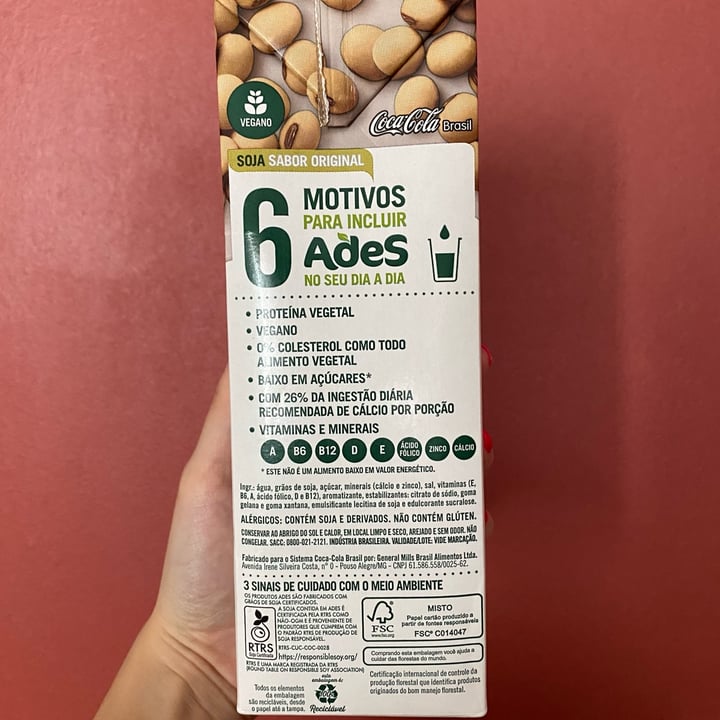 photo of Ades Soja Sabor Original shared by @isalorenza on  02 May 2022 - review