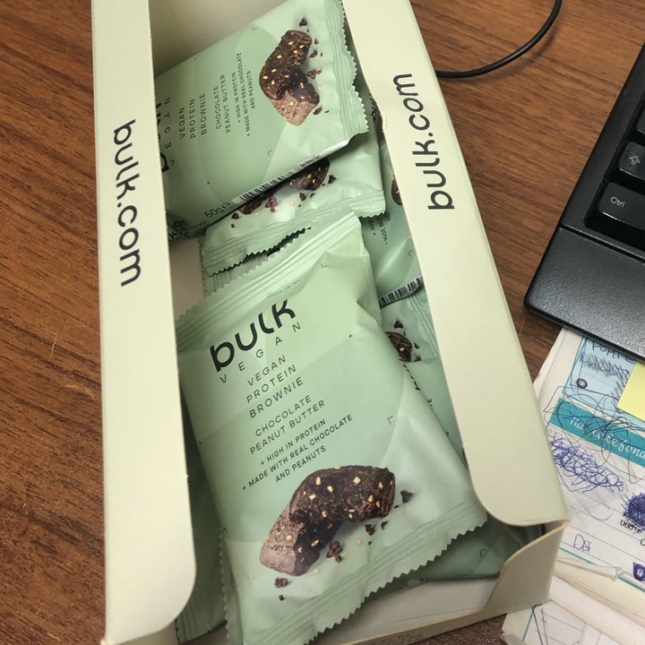 review photo of Bulk Vegan protein brownie chocolate peanut butter shared by @virginiapaladino on 18 Jul 2022 - review