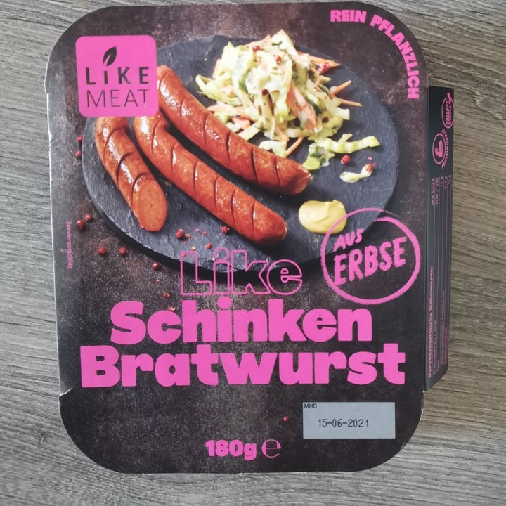 photo of Like Meat Like Schinken Bratwurst shared by @greencyclesarah on  14 Jun 2021 - review