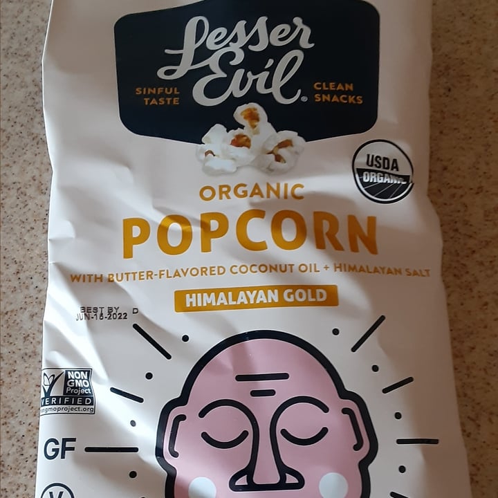 photo of Lesser Evil Snacks Lesser Evil popcorn shared by @oyanagi18 on  23 Feb 2022 - review