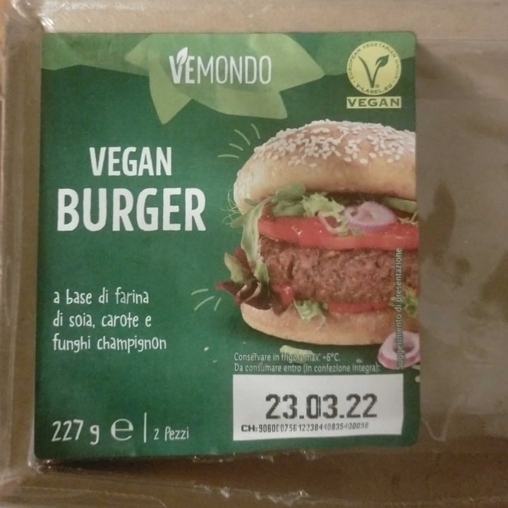 review photo of Vemondo 2 Burger con carote e funghi champignon shared by @ziazizi on 17 Mar 2022 - review