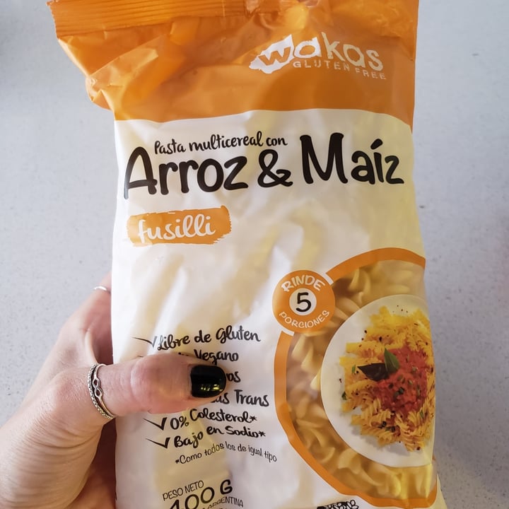 photo of Wakas Pasta Multicereal con Arroz y Maiz Fusilli shared by @melinav on  19 Oct 2020 - review