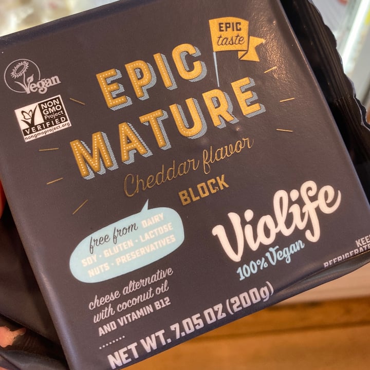review photo of Violife Epic Mature Cheddar Block shared by @haleyc322 on 31 Dec 2020 - review