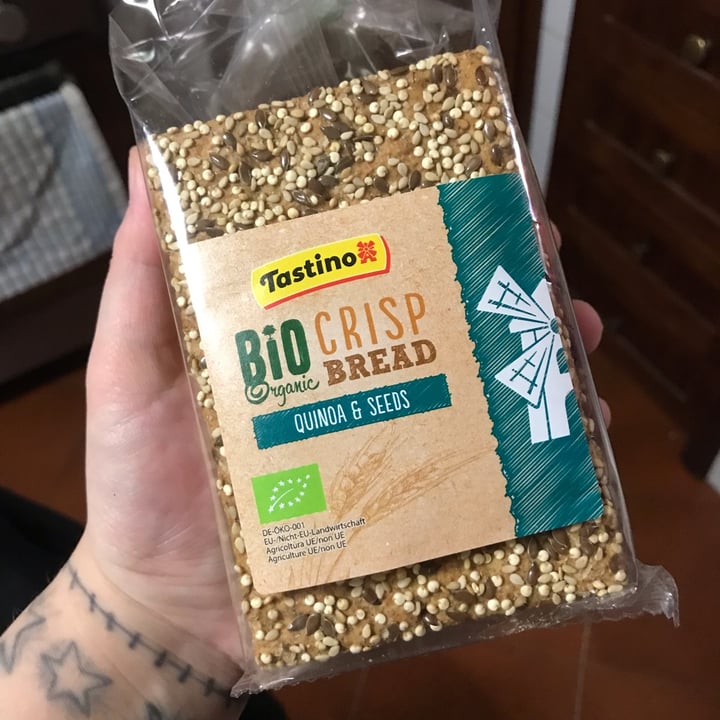 photo of Tastino Bio Crisp Bread quinoa and seeds shared by @mattmask on  17 Apr 2022 - review