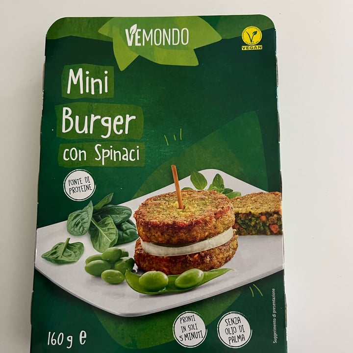 photo of Vemondo Mini burger con spinaci shared by @francicassinelli on  10 Apr 2022 - review