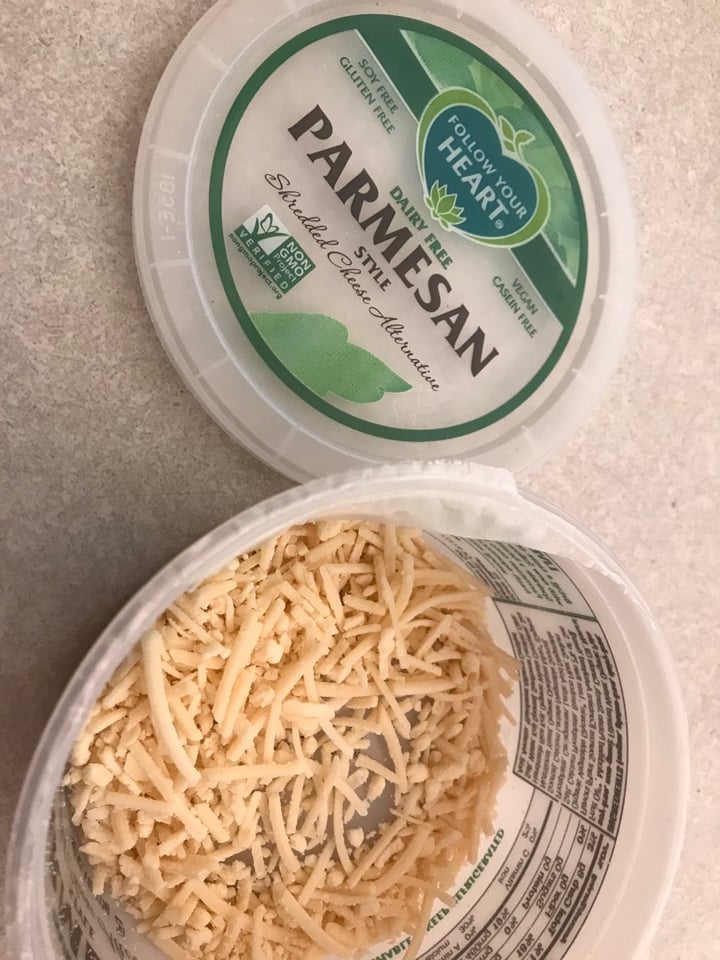 photo of Follow Your Heart Dairy-Free Parmesan Shredded shared by @glendasb on  23 Dec 2019 - review