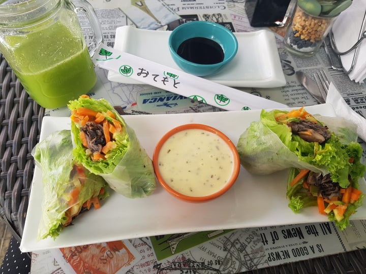 photo of QUIMEY SUSHI FUSION & GLUTEN FREE Hummus vegano roll y arrollado vietnamita veg shared by @romiauna on  23 May 2019 - review