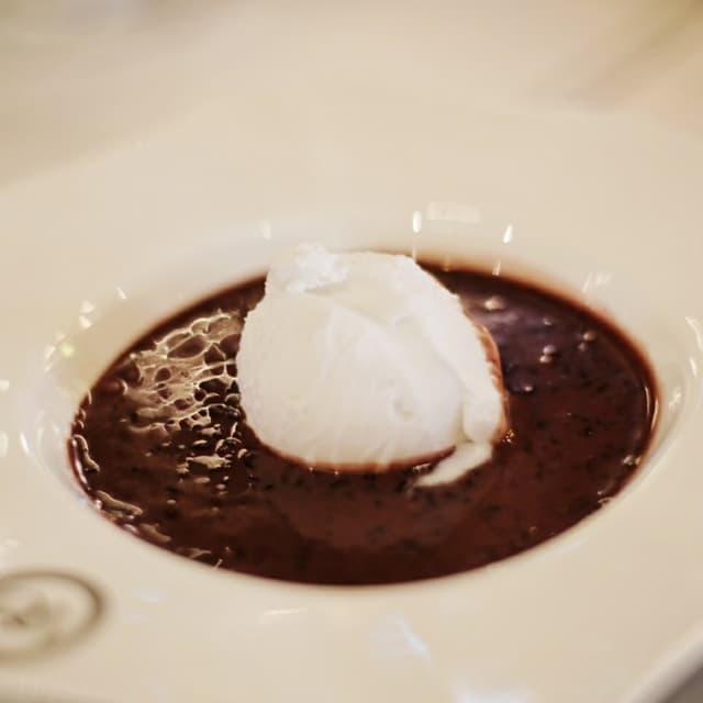 Photo of the dish “Pulot Hitam with Coconut Ice Cream”