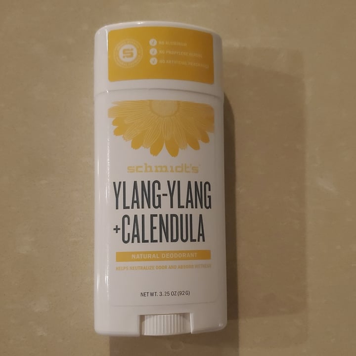 photo of Schmidt's Ylang Ylang & Calendula Deodorant Stick shared by @healthgenyz on  16 Jul 2020 - review