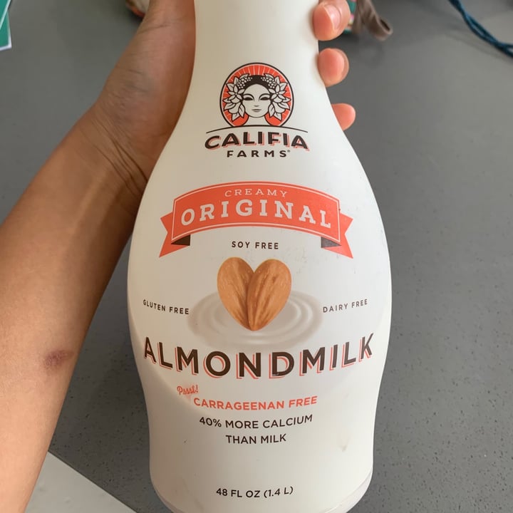 photo of Califia Farms Almond Milk Original Creamy shared by @articoke on  29 Jun 2020 - review