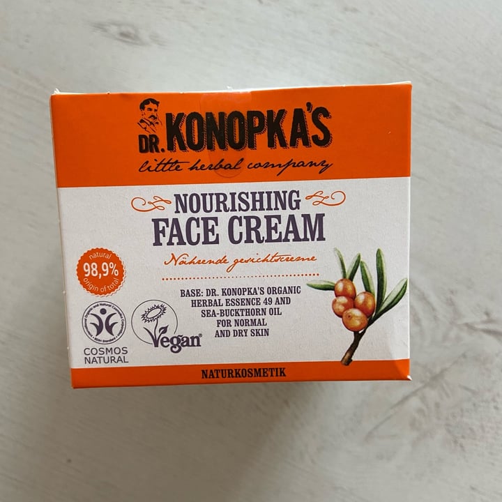 photo of Dr. Konopka's Nourishing face cream shared by @giadaalnaturale on  01 Nov 2022 - review