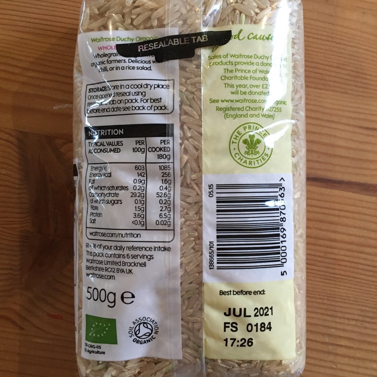 Whole grain rice from Waitrose - Vegan Product Reviews & Ratings | abillion
