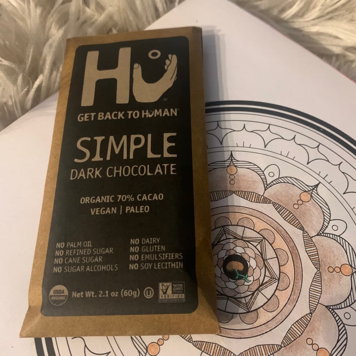 photo of Hu Kitchen Simple Dark Chocolate shared by @hereforareason on  06 Mar 2021 - review