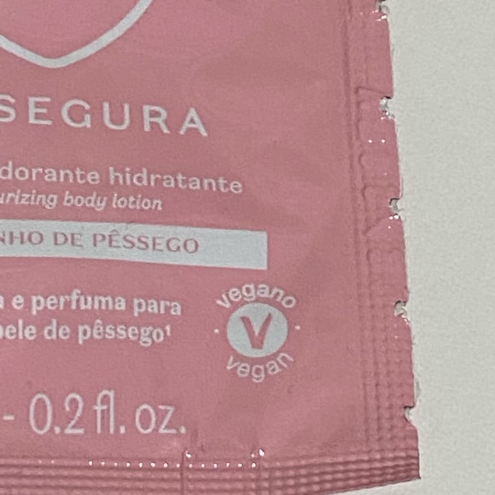 photo of O Boticário Loção Desodorante Hidratante Pessegura shared by @paulorspedroso on  05 May 2022 - review