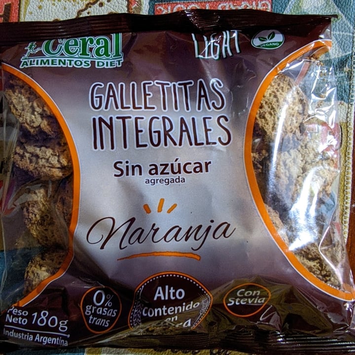 photo of Ceral Alimentos Diet Galletitas Integrales Sin Azucar Naranja shared by @claudio34 on  16 Oct 2021 - review