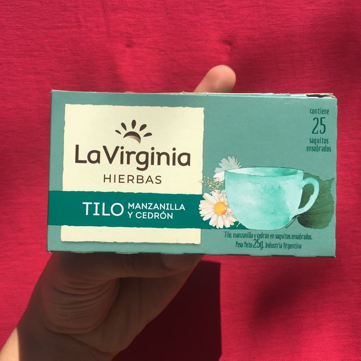 photo of La Virginia té de tilo, manzanilla y cedrón shared by @arixxj on  24 Sep 2021 - review