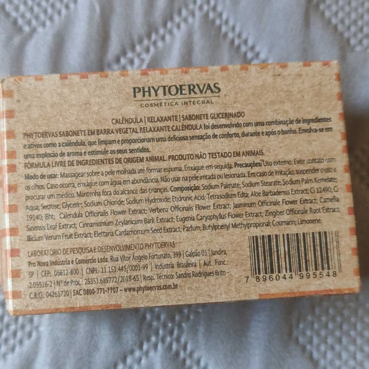review photo of Phytoervas Sabonete Calêndula shared by @helgacarolina on 31 Aug 2022 - review