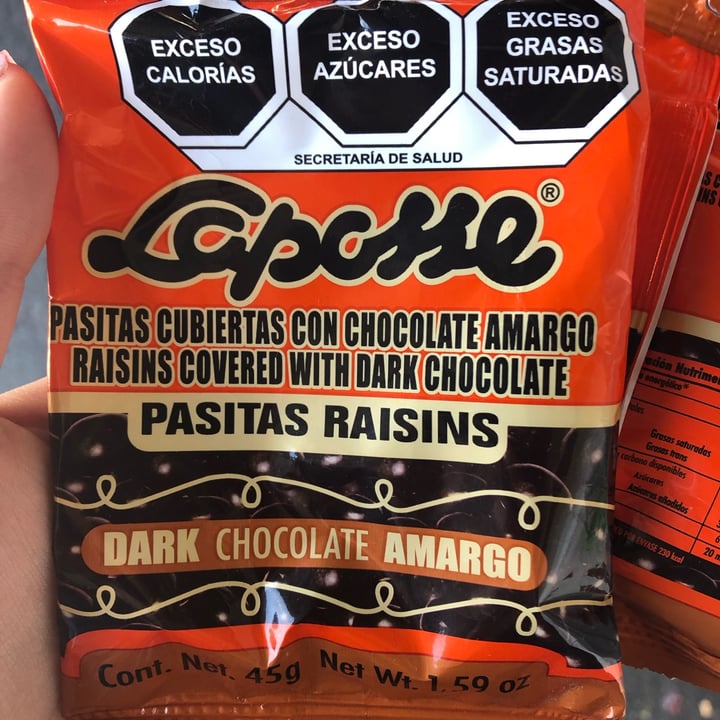 photo of Laposse Pasitas cubiertas con chocolate shared by @annnndv on  02 Mar 2022 - review