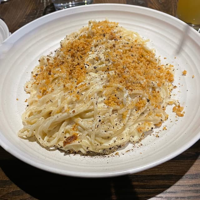 Foto del plato “Cacio e Pepe”