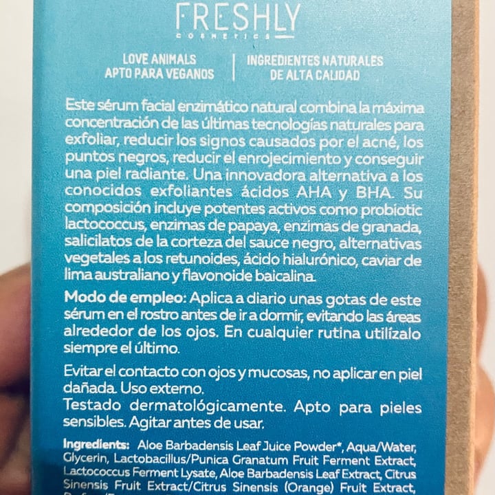 photo of Freshly Cosmetics Blue Radiance Enzymatic Serum shared by @mikelpro on  14 Jul 2021 - review