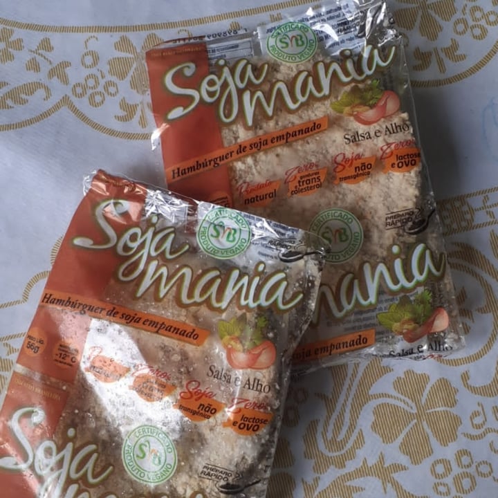 photo of Soja Mania Hamburguer de Soja empanado Salsa e Alho shared by @mariiigmes on  09 Mar 2022 - review