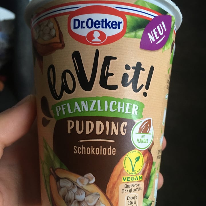 photo of Dr. Oetker Love It! Pflanzlicher Chocolate Pudding shared by @noahhoop on  27 Jul 2021 - review