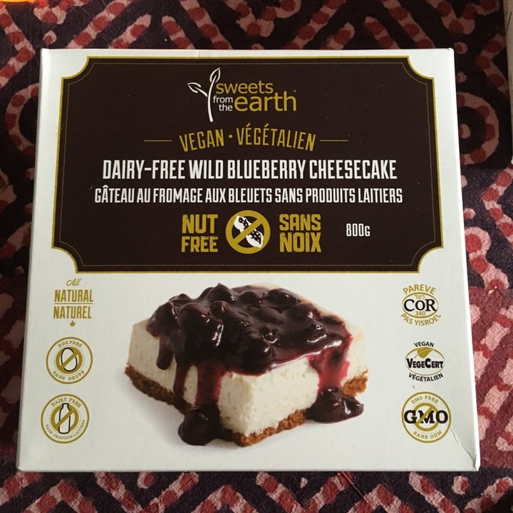 photo of Sweets from the Earth Wild Blueberry Cheesecake shared by @scazi on  16 May 2021 - review