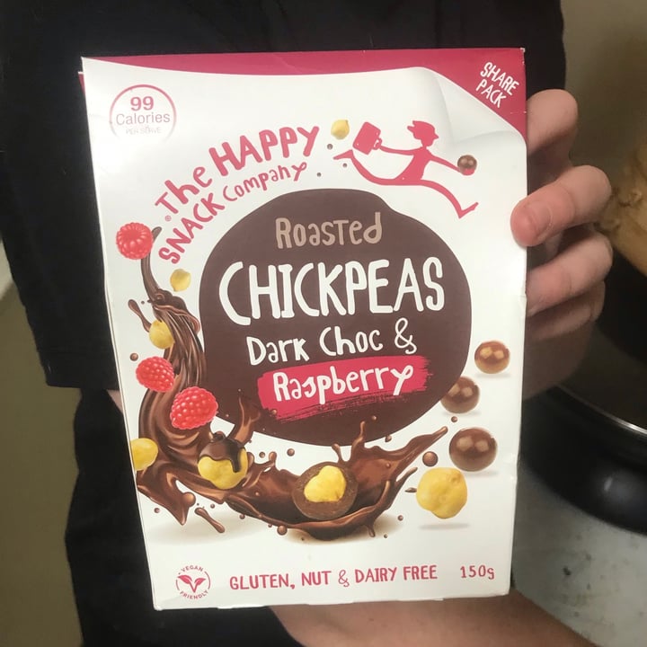 photo of The Happy Snack Company Roasted Chickpeas (Dark Choc and Raspberry) shared by @vejazzy on  16 Aug 2021 - review