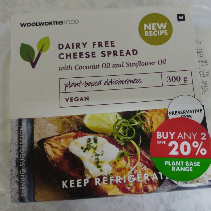photo of Woolworths Food Dairy Free Cream Cheese shared by @liz269 on  01 Nov 2021 - review