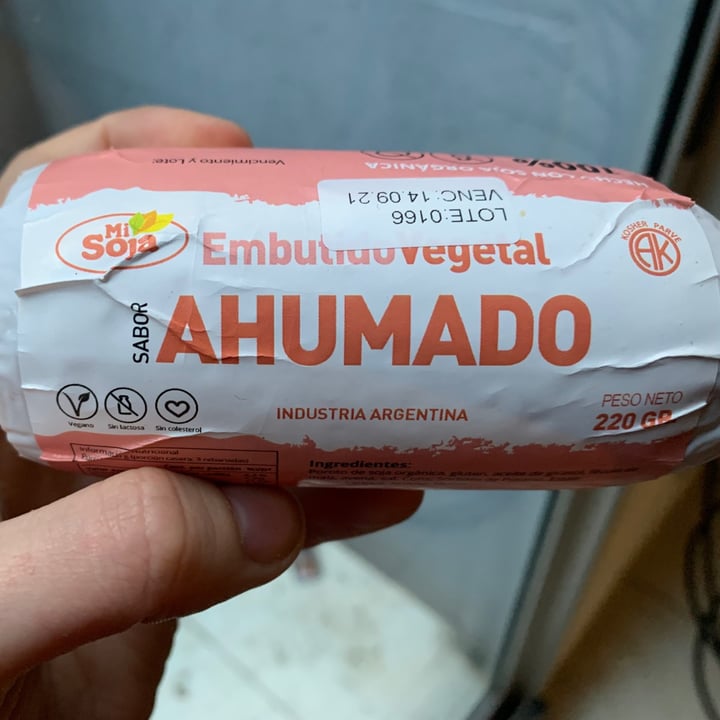 review photo of Mi Soja Embutido ahumado shared by @veganizarte on 11 Aug 2021 - review